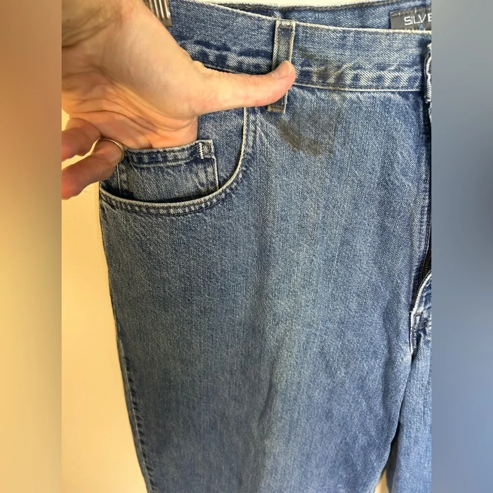 Vintage Levi’s Silver Tab‎ Baggy Fit Size 38X34 Classic Blue Men Jeans Outdoor